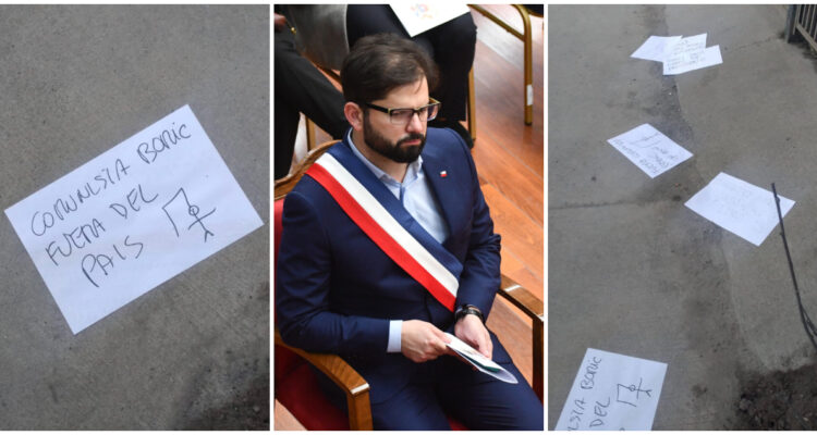 Oposición cuestiona acusación de presidente Boric contra “grupo de ultraderecha” por panfletos