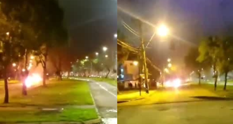 Momento de la balacera en que resultó herido el camarógrafo de Mega