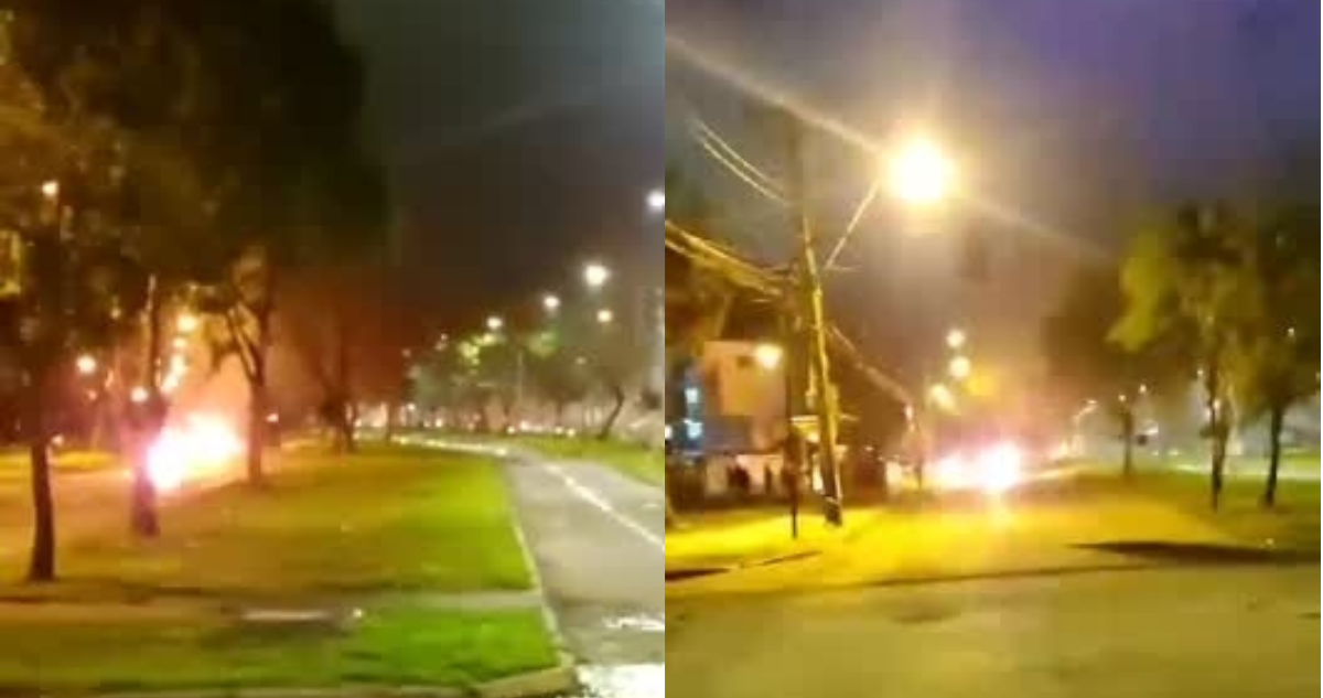 Momento de la balacera en que resultó herido el camarógrafo de Mega