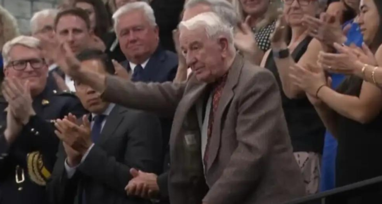 El ucraniano Yaroslav Hunka, que luchó en el bando de la Alemania nazi durante la Segunda Guerra Mundial.