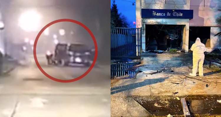 Video muestra explosión que hirió a acusado de robar banco en Temuco: quedó en prisión preventiva