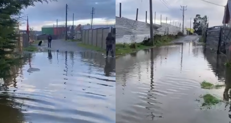 Fuertes lluvias afectan a Puerto Montt: al menos cuatro sectores se encuentran anegados