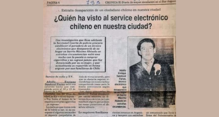 Chileno fue a comprar cigarros y desapareció en Argentina
