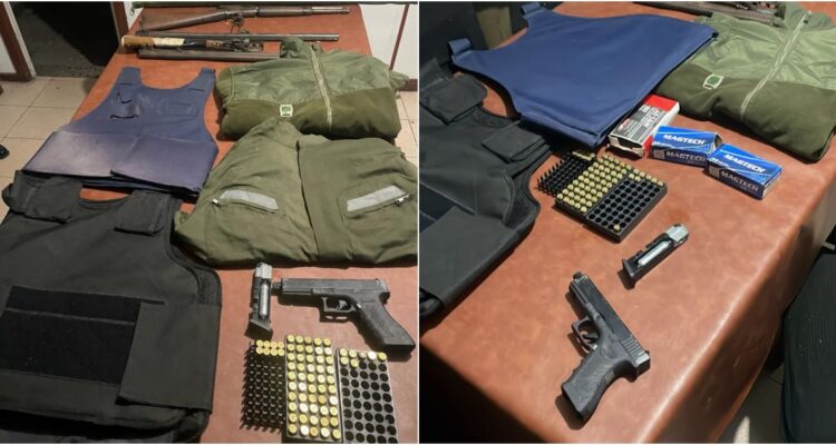 Detienen a ciclista en El Monte tras ser sorprendido con fusil, escopeta y municiones