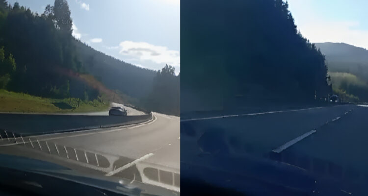 Detienen a conductor que colisionó a otro vehículo por manejar contra el tránsito en plena carretera