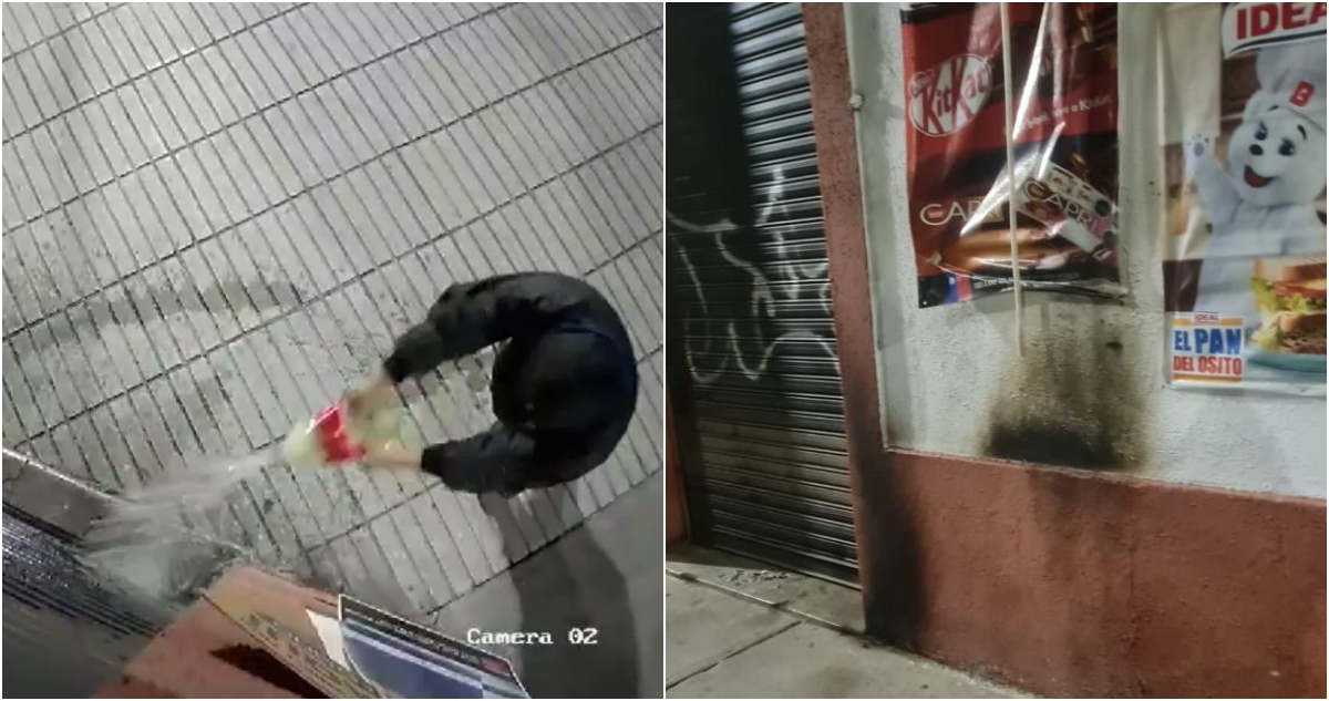 Comerciante sufre ataque incendiario en Santiago tras no aceptar extorsión por $15 millones