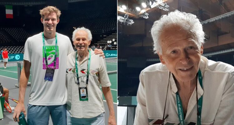 La Copa Davis alucinó con la presencia de Jaime Fillol para apoyar a su nieto Nicolás Jarry
