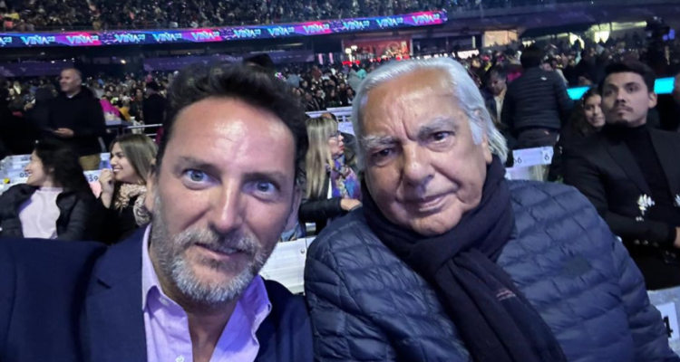 Daniel Fuenzalida junto a su padre Patricio