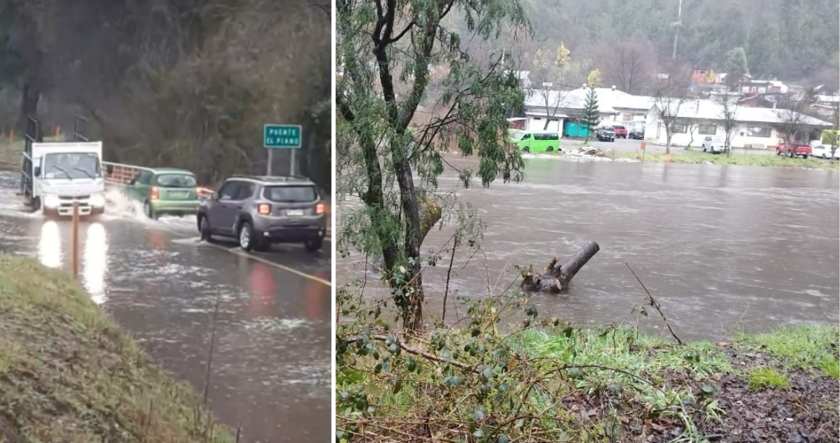Río Cautín y Río Trancura desbordan en sectores de La Araucanía: declaran Alerta Amarilla en 2 comunas