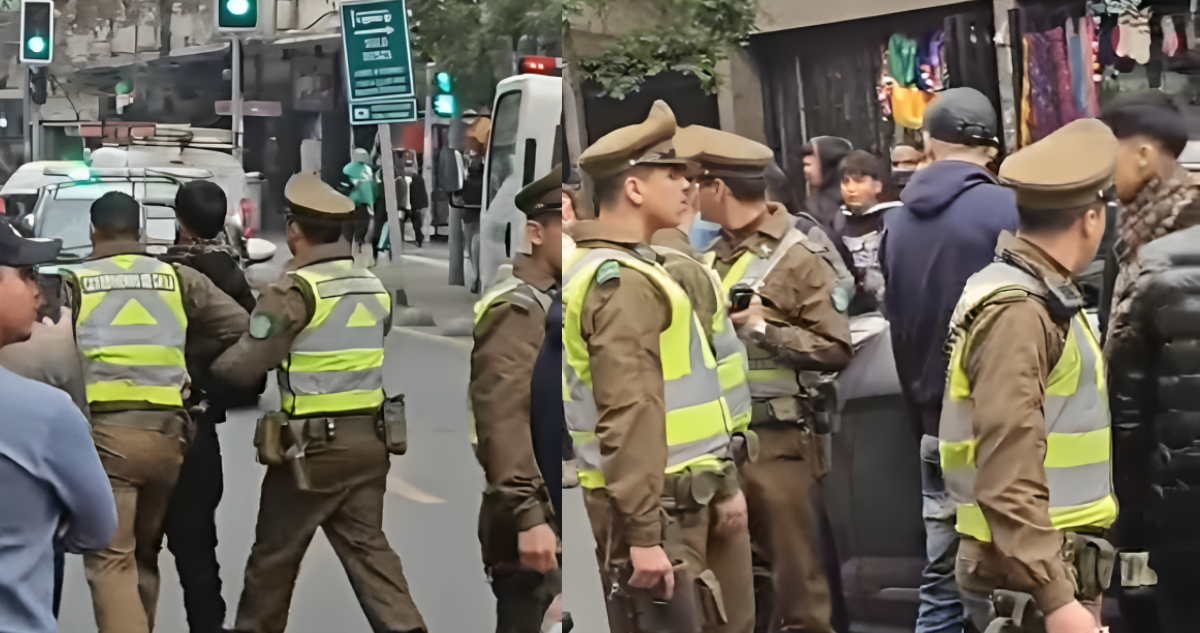 Video | Cantante urbano Cris MJ es detenido por una decena de Carabineros en Santiago