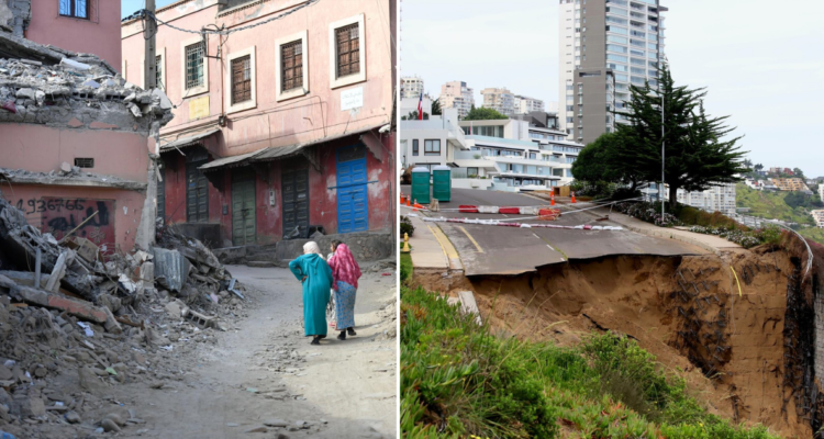 terremoto en marruecos y socavones en viña del mar