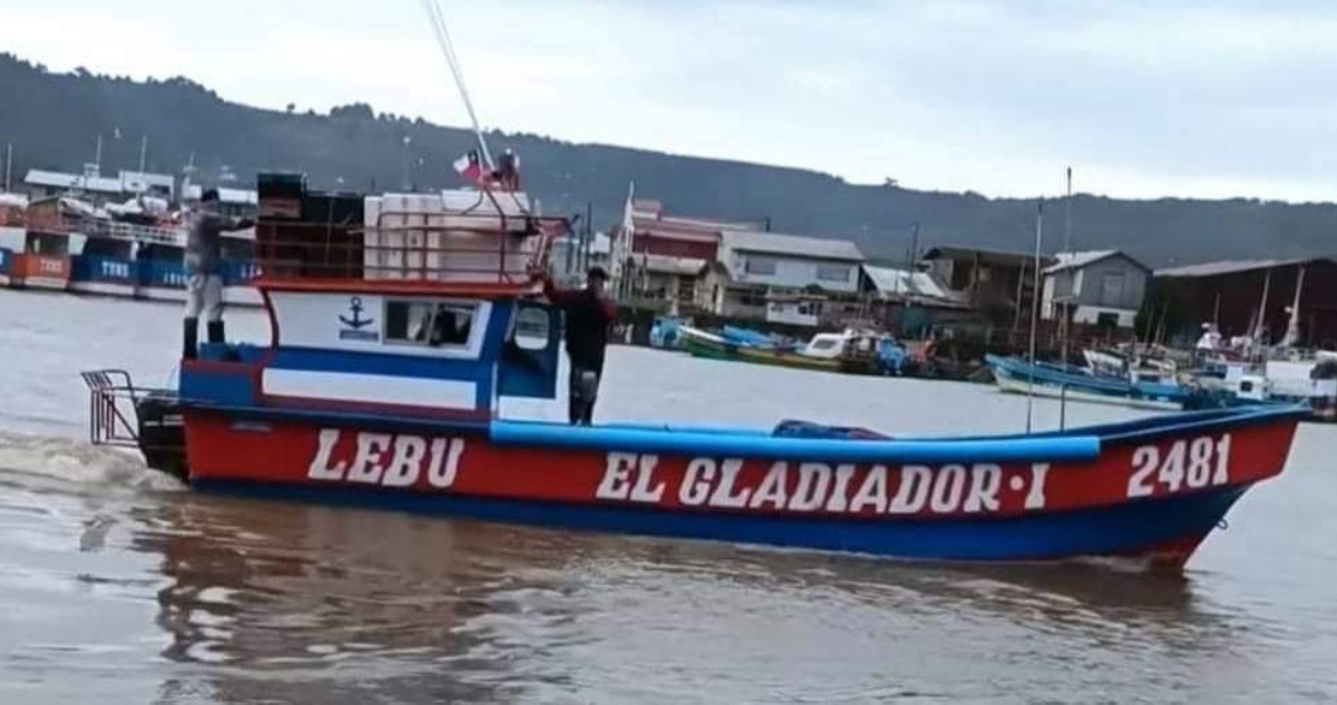 Embarcación extraviada en Lebu