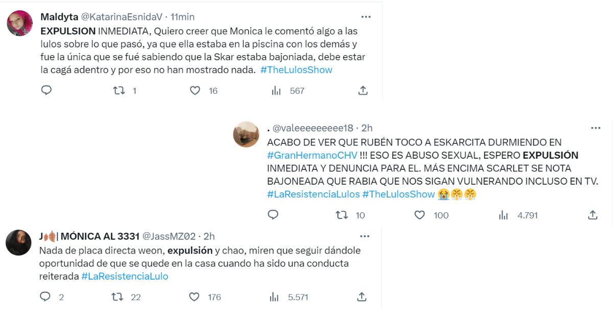 Usuario piden expulsión de Rubén en Gran Hermano
