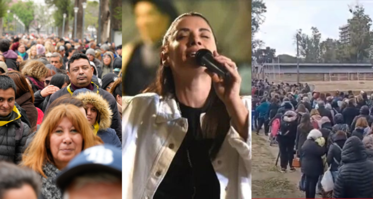 Filas para ver a sanadora Argentina