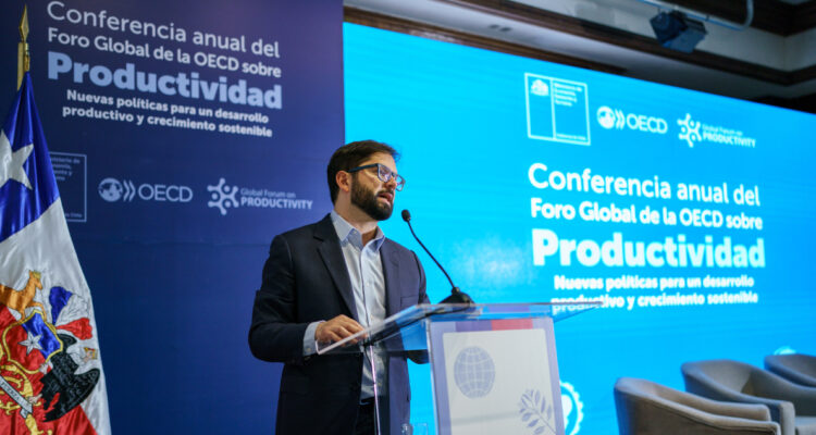 Presidente de la República Gabriel Boric Font participa de la Conferencia anual del Foro Global de Productividad de la OCDE
