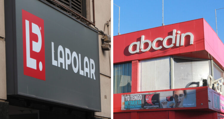 Logos tiendas La Polar y Abcdin