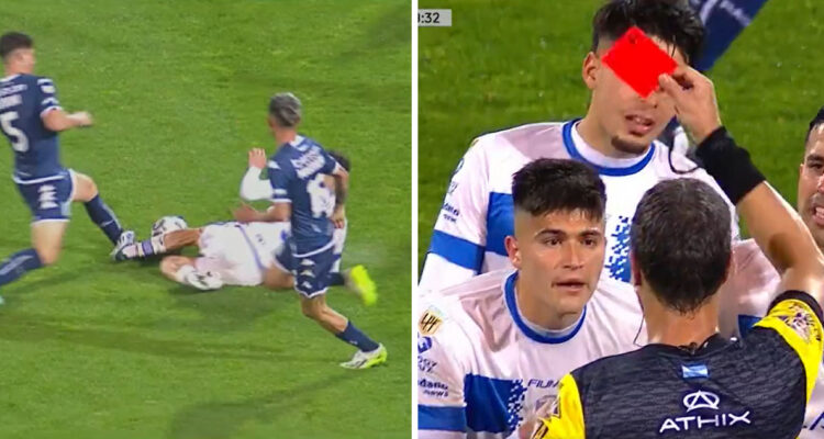 Thomas Galdames fue expulsado ante Racing.