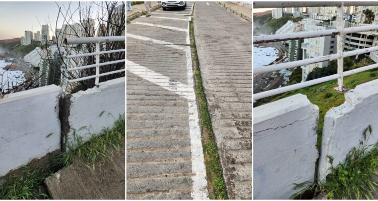 Grietas en Viña del Mar, en cercanía a socavones