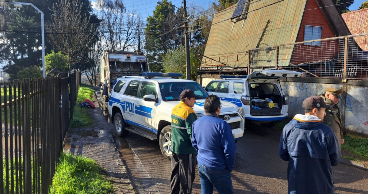 Hallazgo de feto en Temuco
