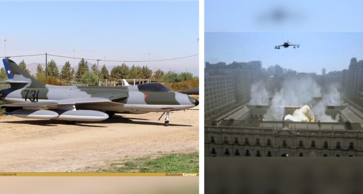 Un documental afirmó que al menos uno de los aviones Hawker Hunter que bombardeó La Moneda en el Golpe de Estado de 1973 está siendo exhibido por la FACh.