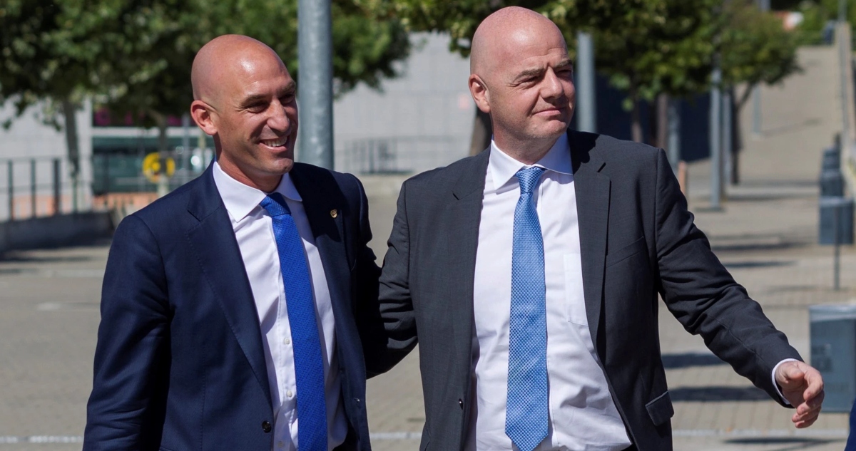 Luis Rubiales y Gianni Infantino