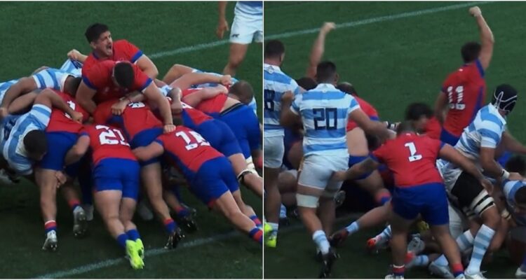 Try de Los Cóndores ante Argentina