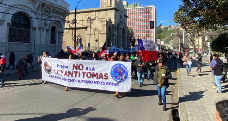 Marcha campamentos en región de Valparaíso