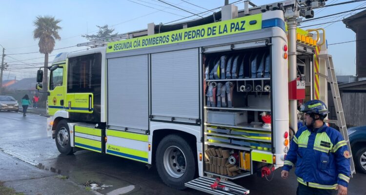 Un muerto en incendio de vivienda en San Pedro de la Paz