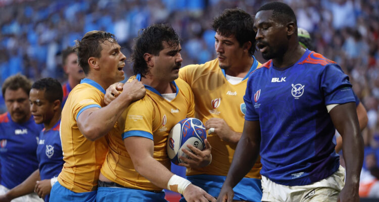 Los Teros de Uruguay derrotaron a Namibia en el Mundial de Rugby.