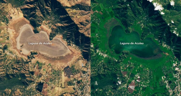 La NASA lo confirma desde el espacio: laguna de Aculeo vuelve a la vida tras lluvioso invierno
