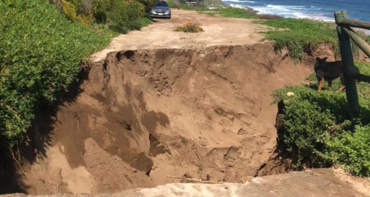 Nuevo socavón en Cachagua