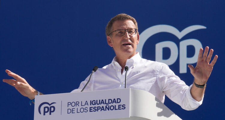El líder del Partido Popular, Alberto Núñez-Feijóo