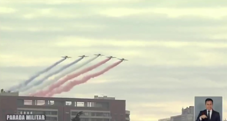 Halcones de la Fach en Parada Militar