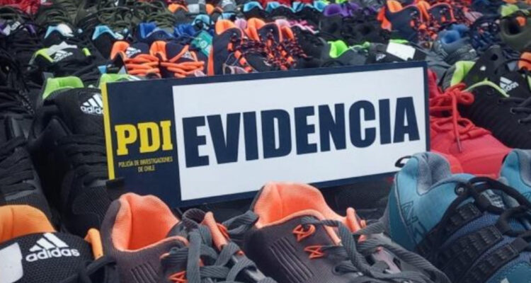 Decomisan cerca de 3 mil pares de zapatillas falsificadas en Hualpén: avaluadas en $465 millones