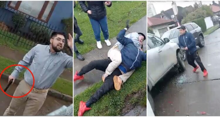 Violenta riña de conductores en Osorno