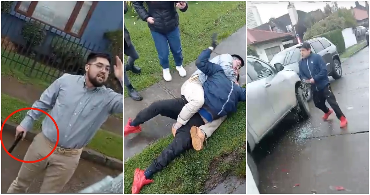 Violenta riña de conductores en Osorno