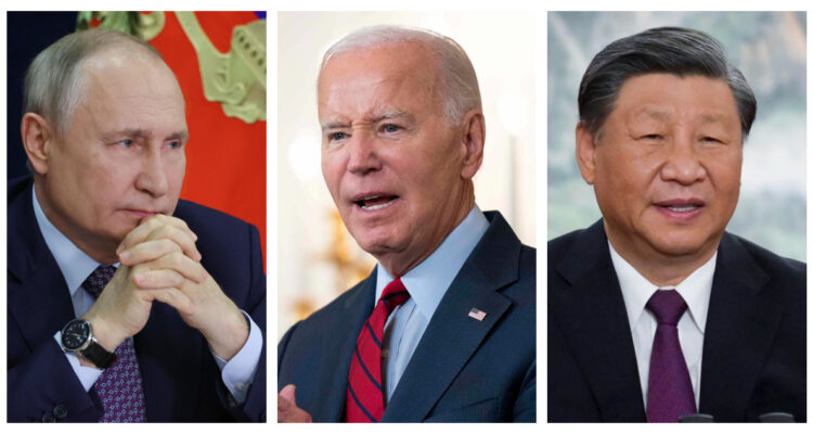 Vladimir Putin, Joe Biden y Xi Jinping