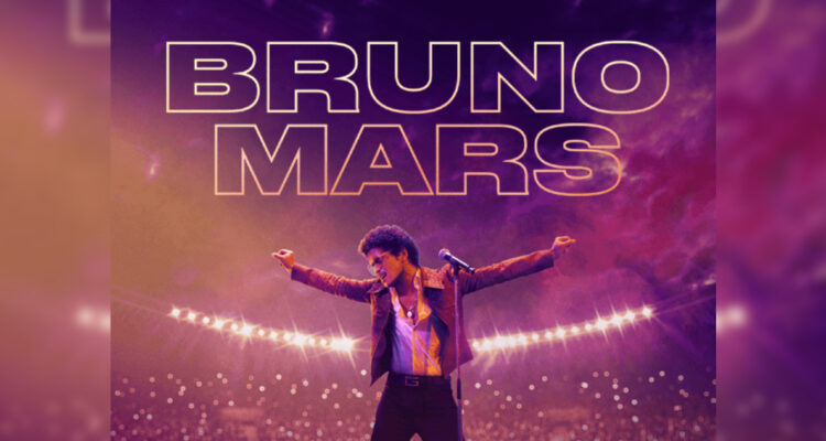 Póster del concierto de Bruno Mars en Chile