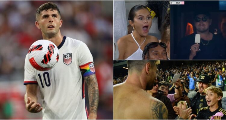 Pulisic contra famosos que van a ver a Messi por moda