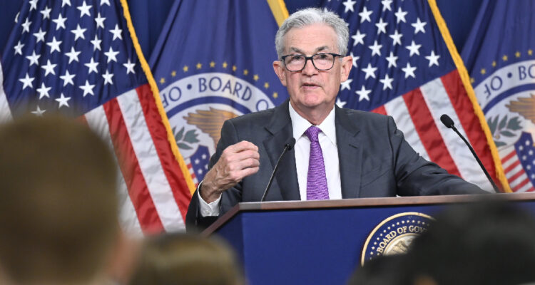 Presidente de la Fed, Jerome Powell, en punto de prensa