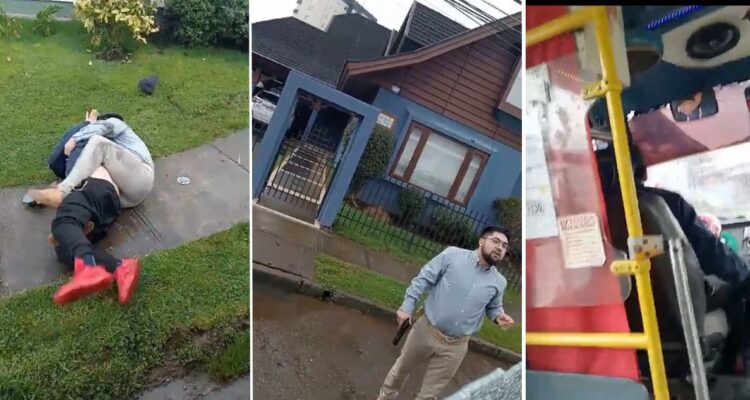 Osorno: en libertad queda conductor que disparó con pistola de aire comprimido a microbús tras choque