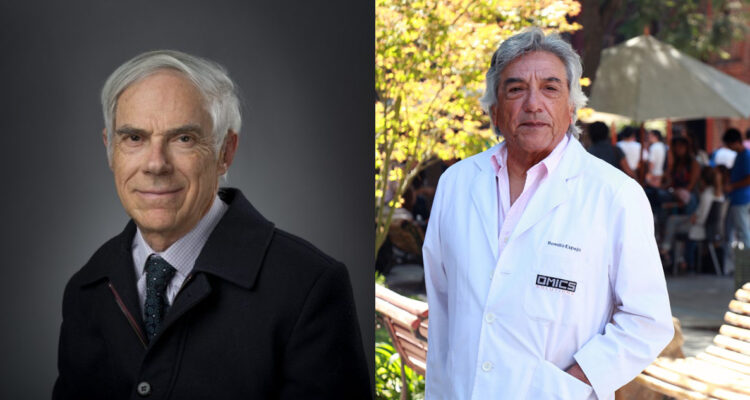 Romilio Espejo Torres, y el físico Boris Chornik Aberbuch