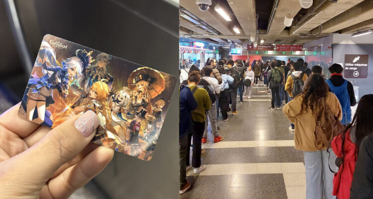 Furor en el Metro de Santiago por venta de exclusiva tarjeta bip! de Genshin Impact