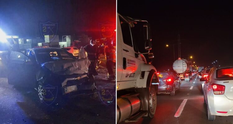 Accidente en Av. Costanera provoca congestión vehicular y deja al menos tres lesionados: uno grave