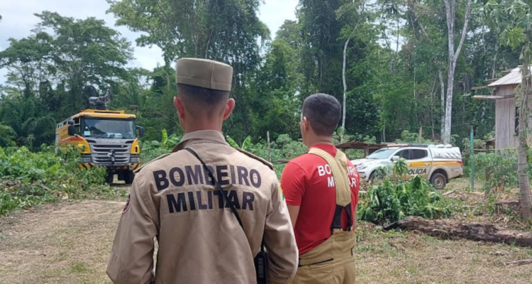 Lugar donde cayó avioneta en la Amazonía de Brasil