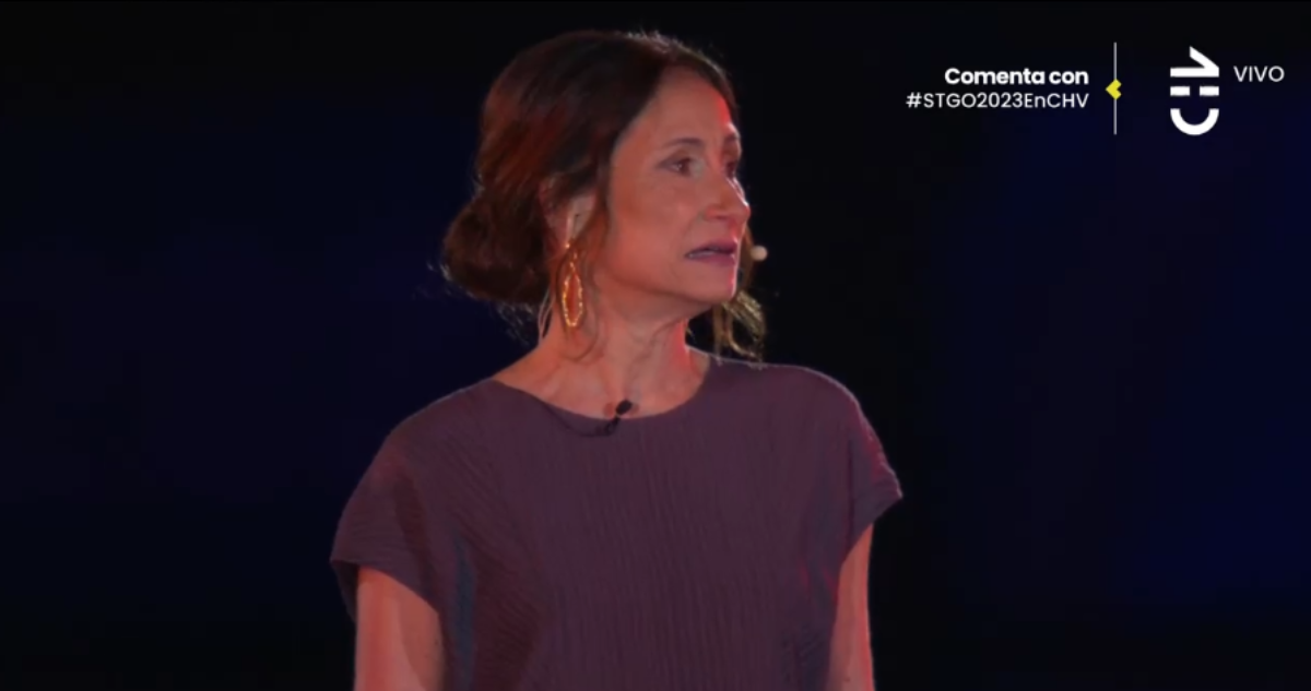 Amparo Noguera en ceremonia de Juegos Panamericanos 2023