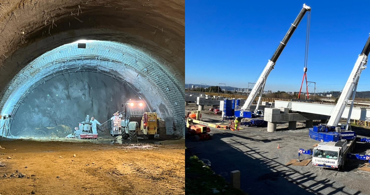 EFE Sur informa que obras del nuevo Puente Ferroviario Bío Bío presentan cerca de un 25% de avance