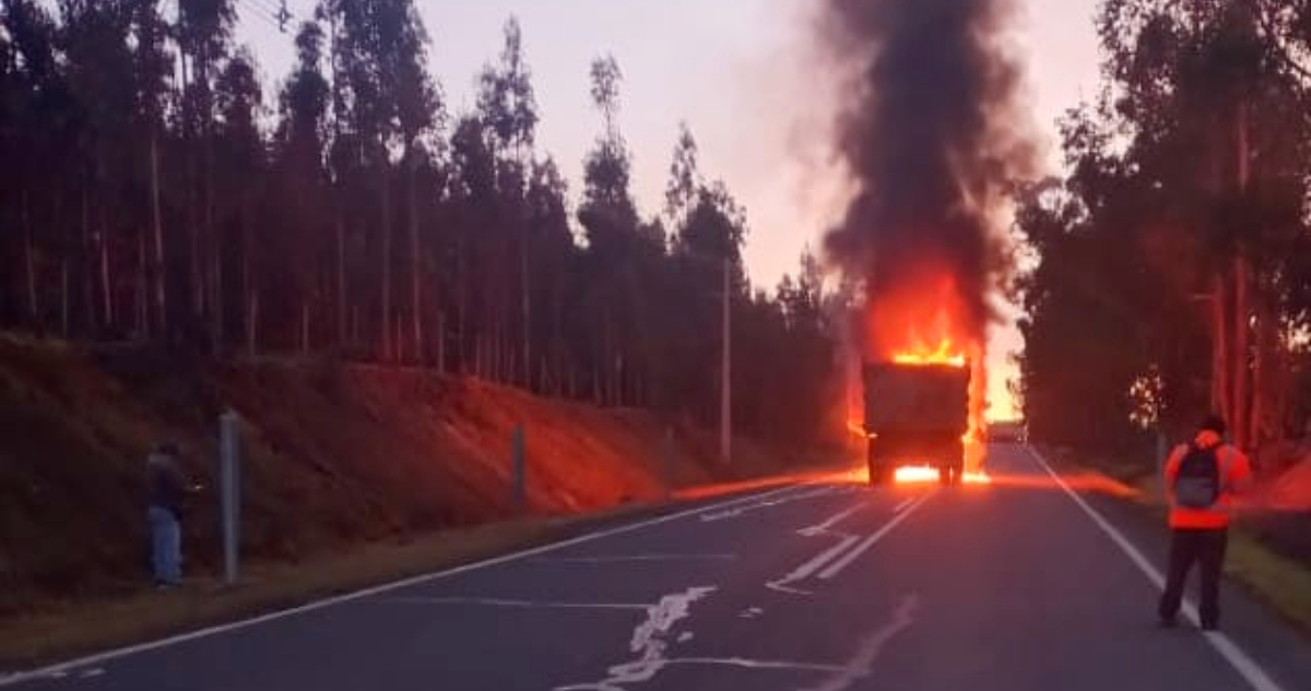 ataque incendiario araucania entre los sauces y puren