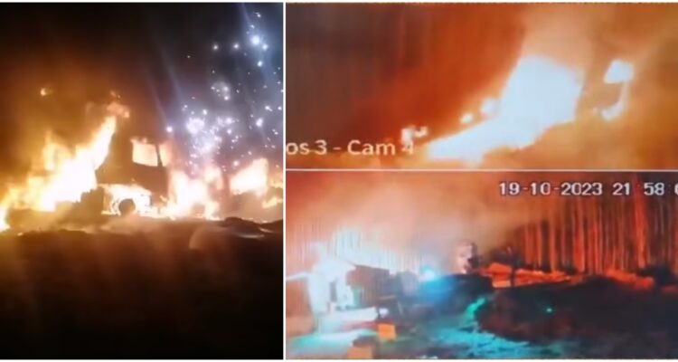 Ataque incendiario en San Juan de la Costa