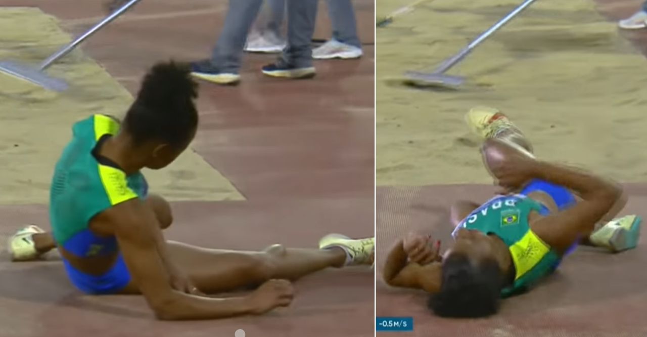 Santiago 2023: el brutal calambre de atleta brasileña que se colgó la plata en el salto largo